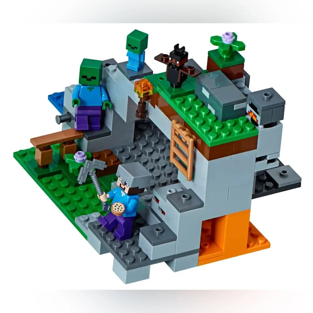 LEGO Minecraft The Zombie Cave #21141  Opened and Built Set
